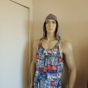 Mens Hooded Beach Tank Top